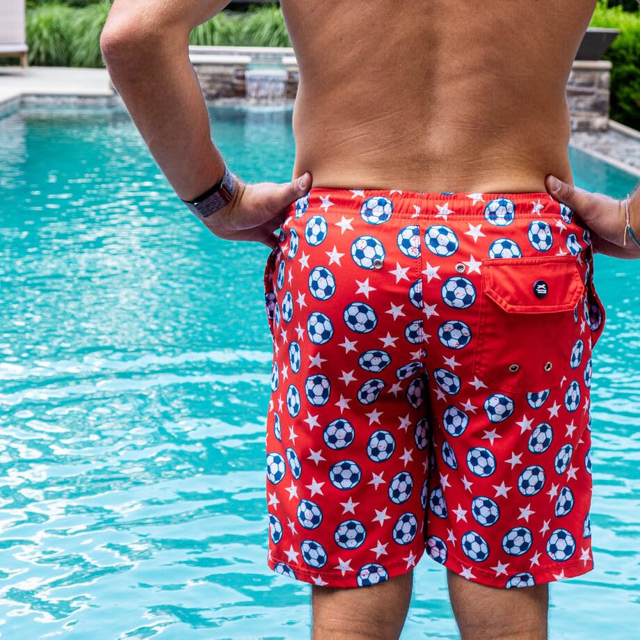 ChalkTalkSPORTS Soccer Swim Trunks | Swim Board Shorts | Youth and Adult Sizes4