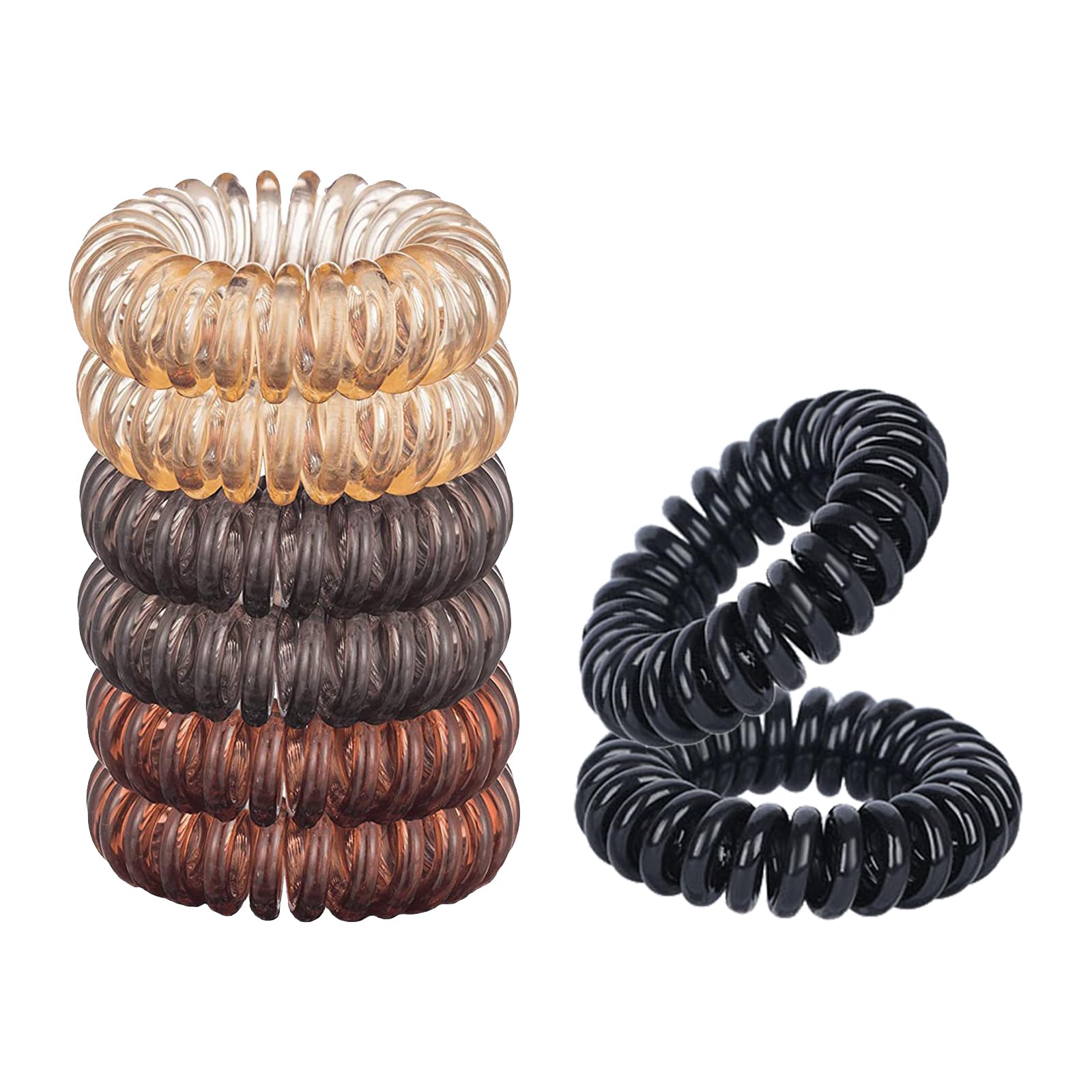 Amazon | ヘアゴム スパイラルヘアゴム スプリングヘアゴム 電話