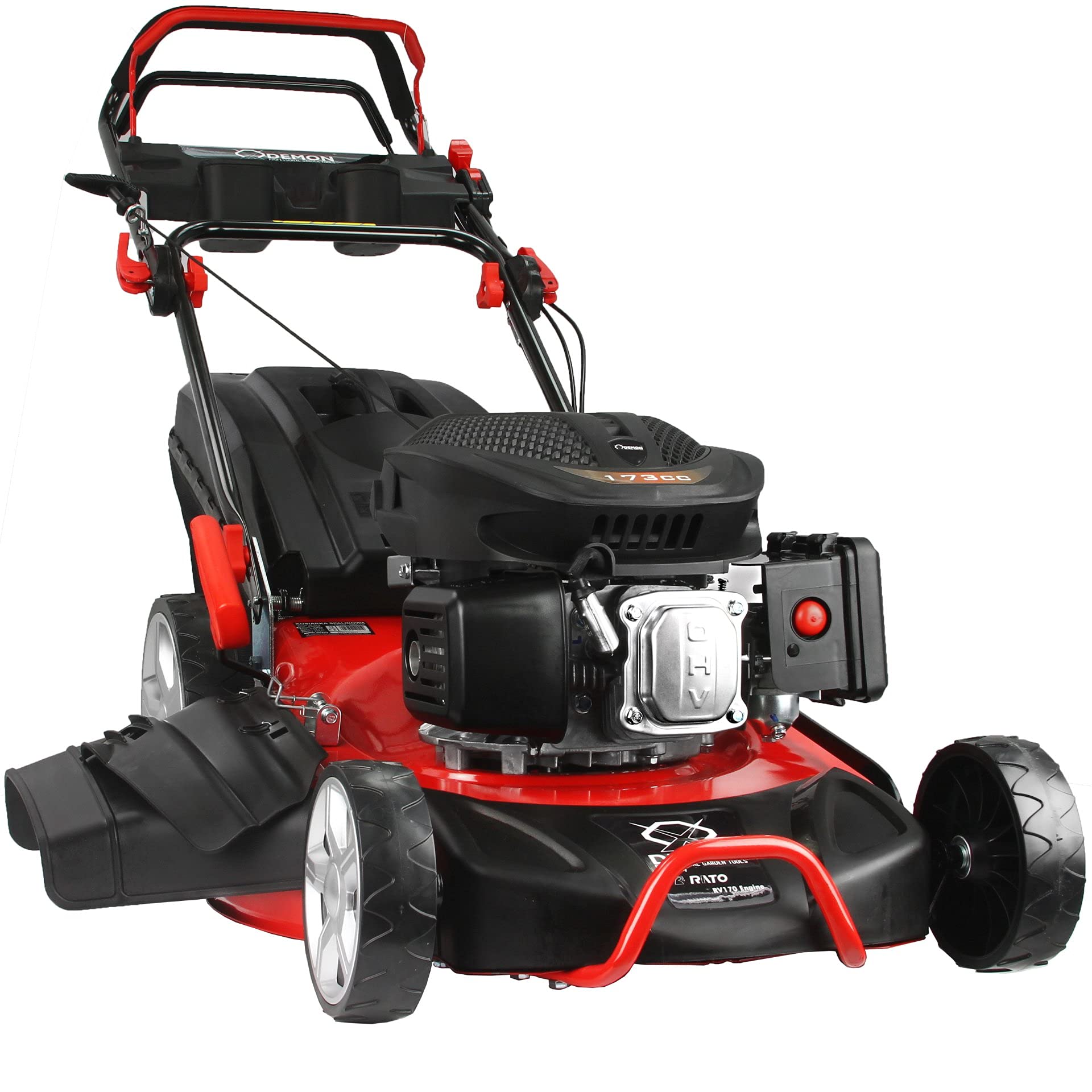 Tosaerba rasaerba a scoppio 173cc Benzina 4.35 CV 3,2KW semovente trazionato area di taglio da 53cm cestino 60 Litri