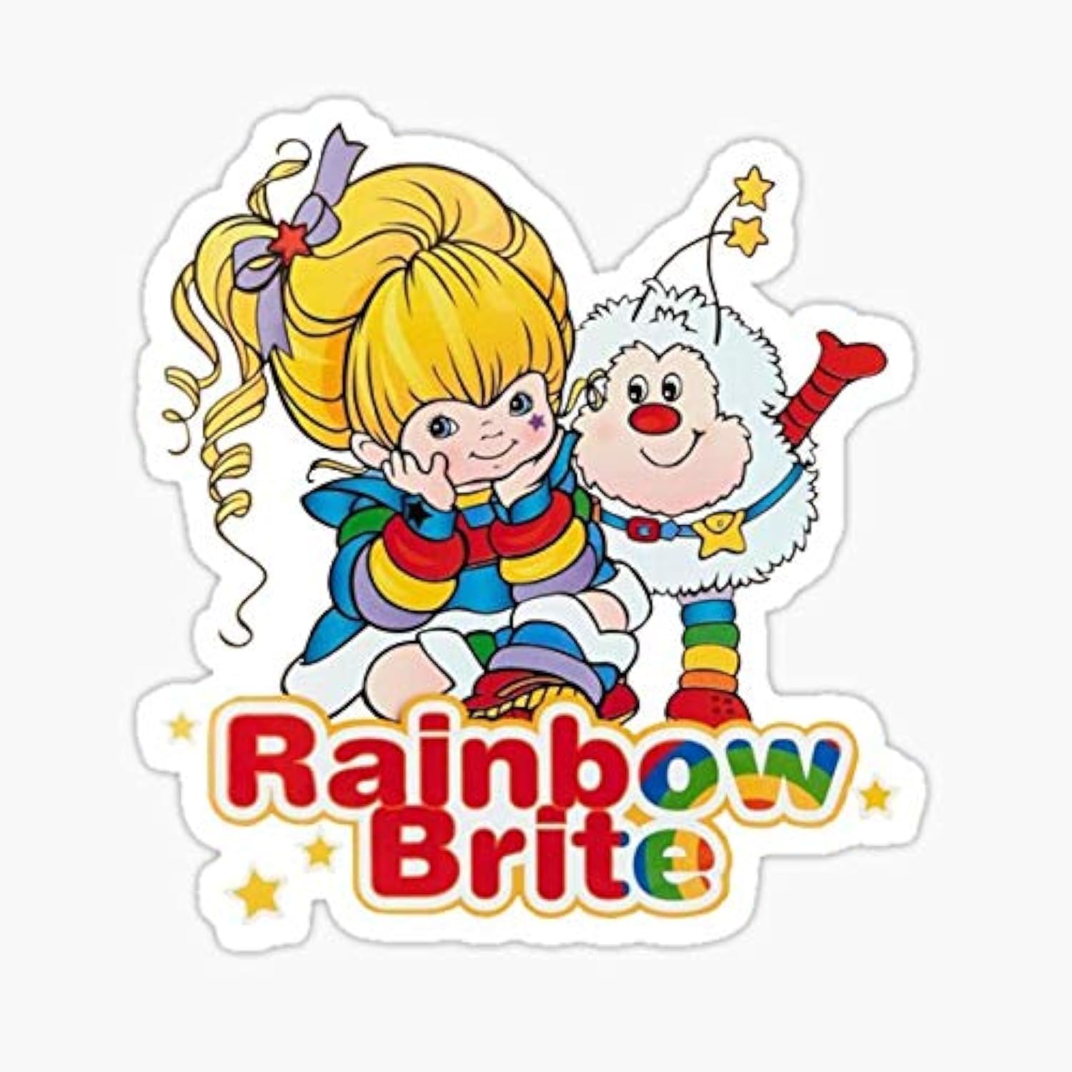 decals Rainbow Brite Sticker - Sticker Graphic - Auto, Wall, Laptop, Cell, Truck Sticker for Windows, Cars, Trucks