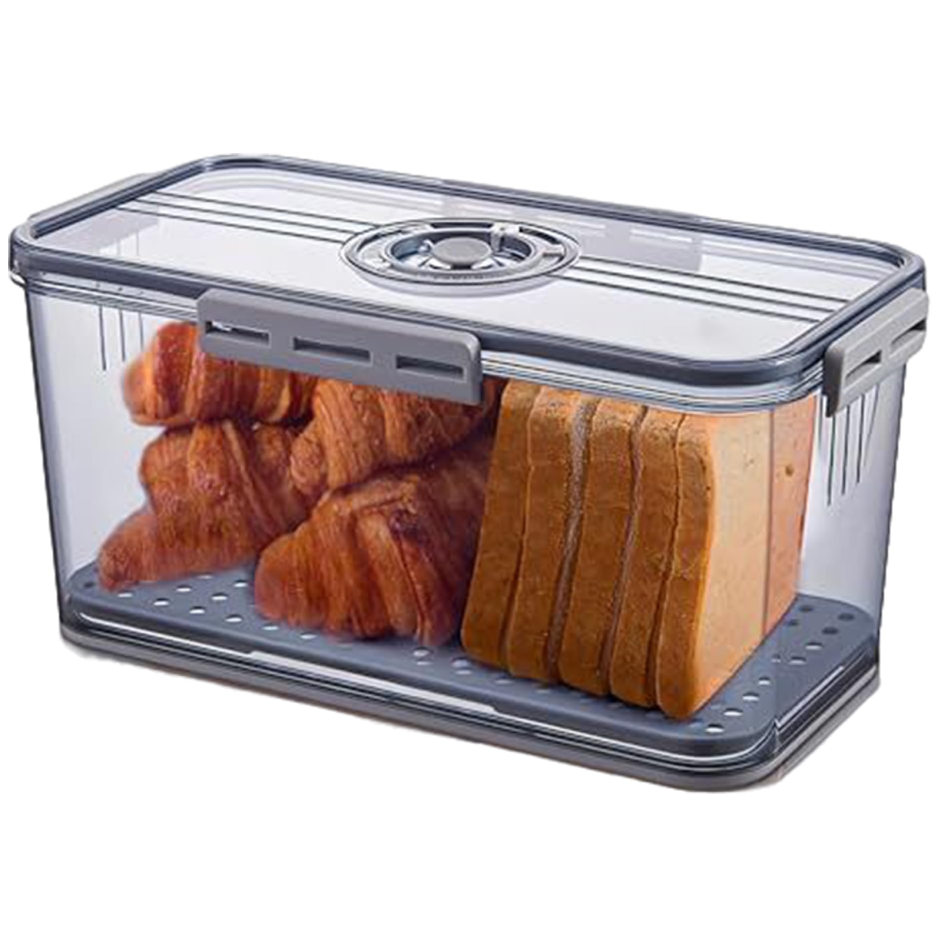 Caja hermética para pan y repostería en cocinas familiares organizadas