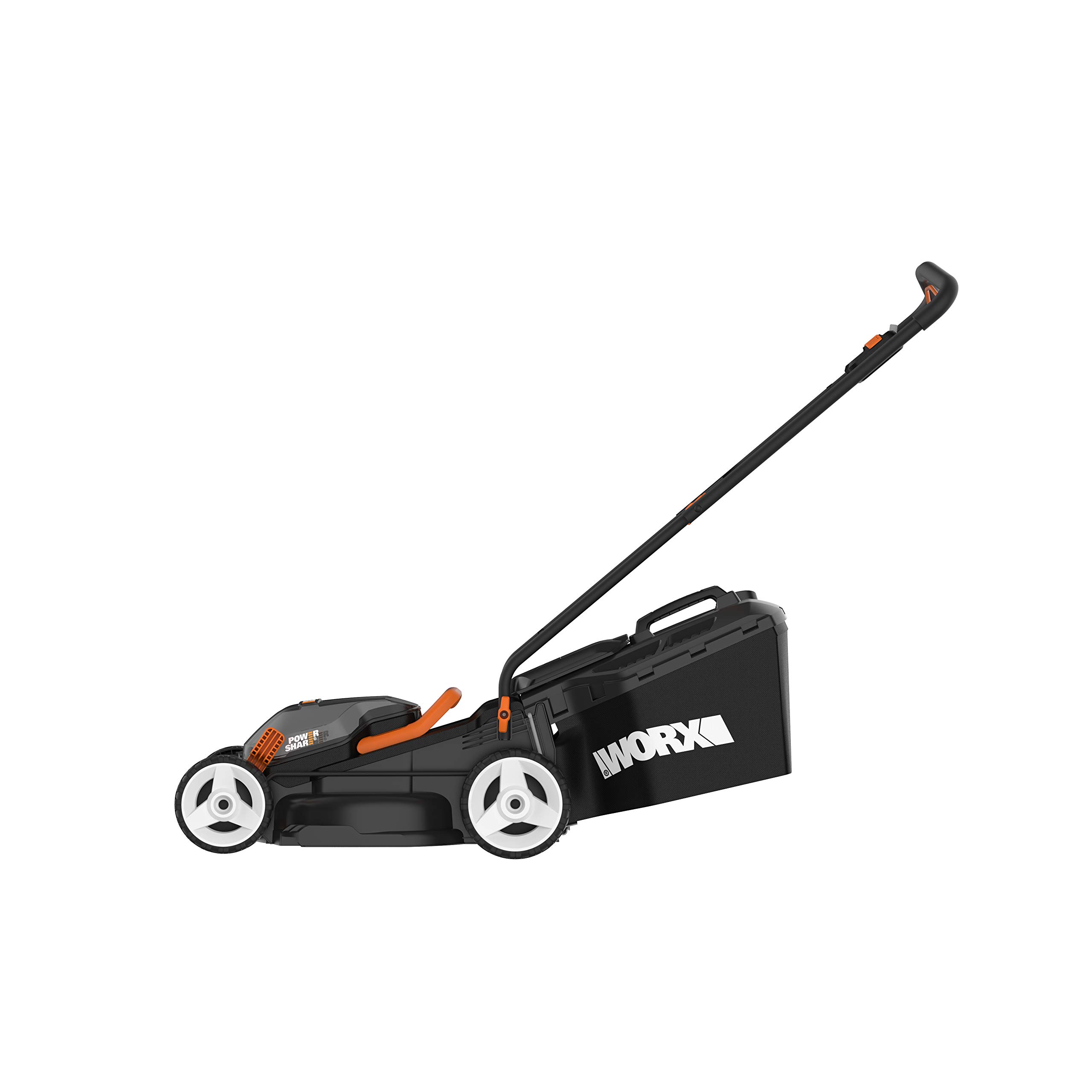 Worx 36V (40V MAX) Cortacésped a Batería WG779E, Cortacésped Eléctrico Inalámbrico con 2 Baterías 2.5Ah, Ancho de Corte 34cm, 6 Altura de Corte Ajustable 20-70mm, Doble Cargador, hasta 280m²