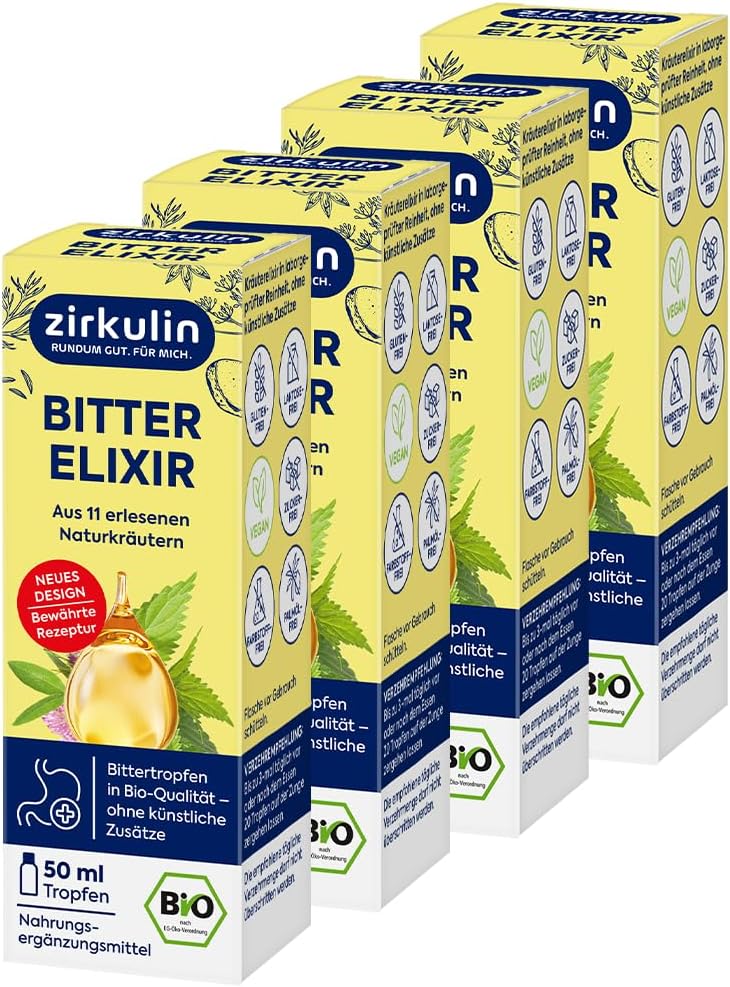 Zirkulin BitterElixir Bio Bittertropfen 50ml Bitterstoffe aus 11
