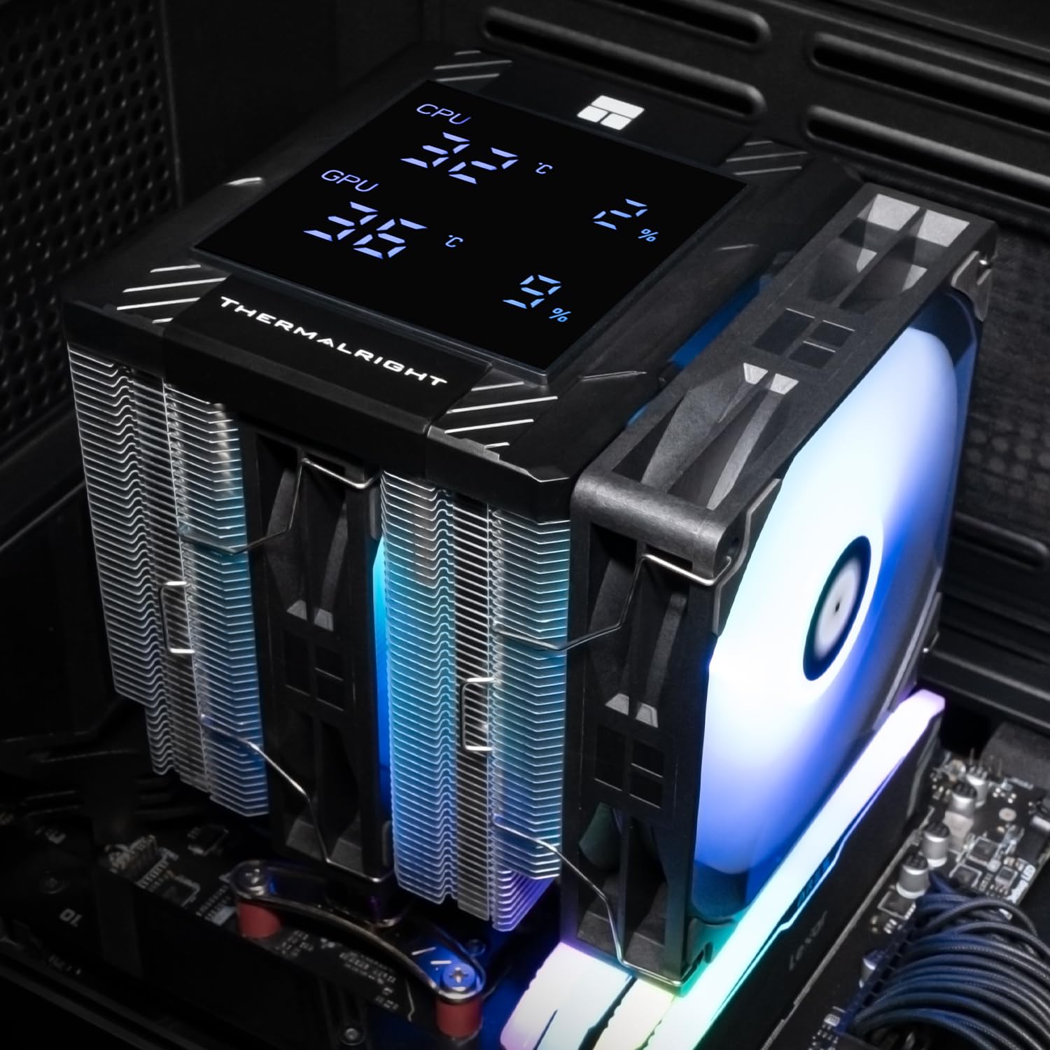Thermalright TR Peerless Assassin 120 Digital ARGB - Raffreddatore digitale per CPU per AM4/AM5, Intel LGA1700/1851/115X/1200, colore: Nero
