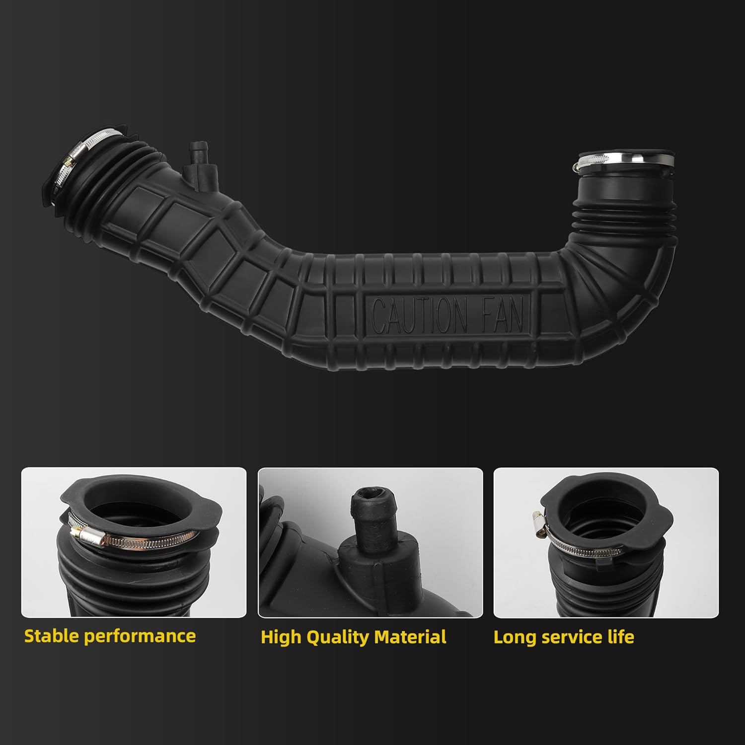 Dasbecan Air Intake Hose F47Z-9B659-A Compatible with Ford Ranger Explorer 1992 1993 1994 V6 4.0L, Air Intake Tube Pipe Duct Hose With Clip Replaces# F47Z9B659A