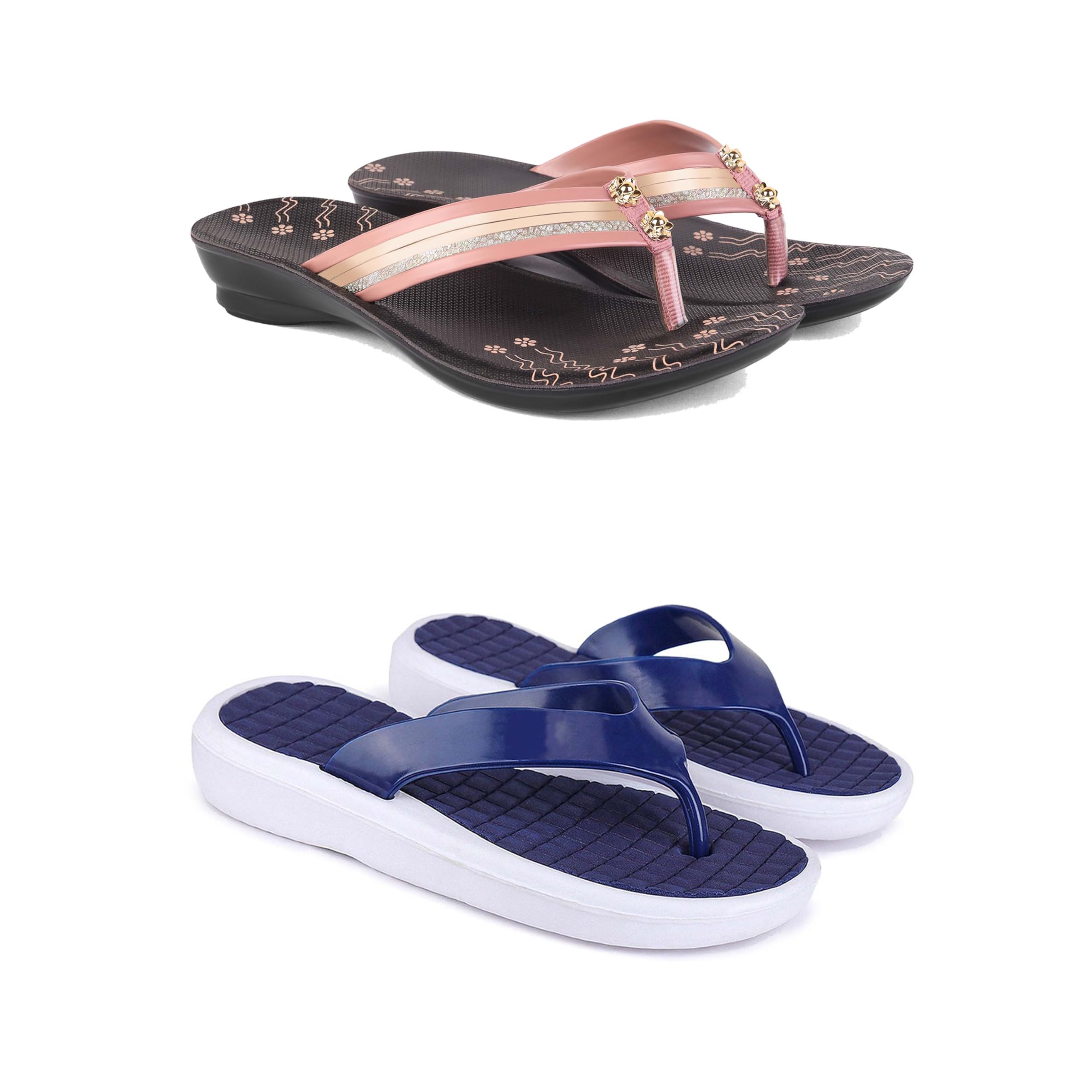 drackfoot Women's Sandals | Lightweight Wear| Stylish & Easy to Wear for Women's GR-SAN-(2-Combo)-1956-1859-picture-31