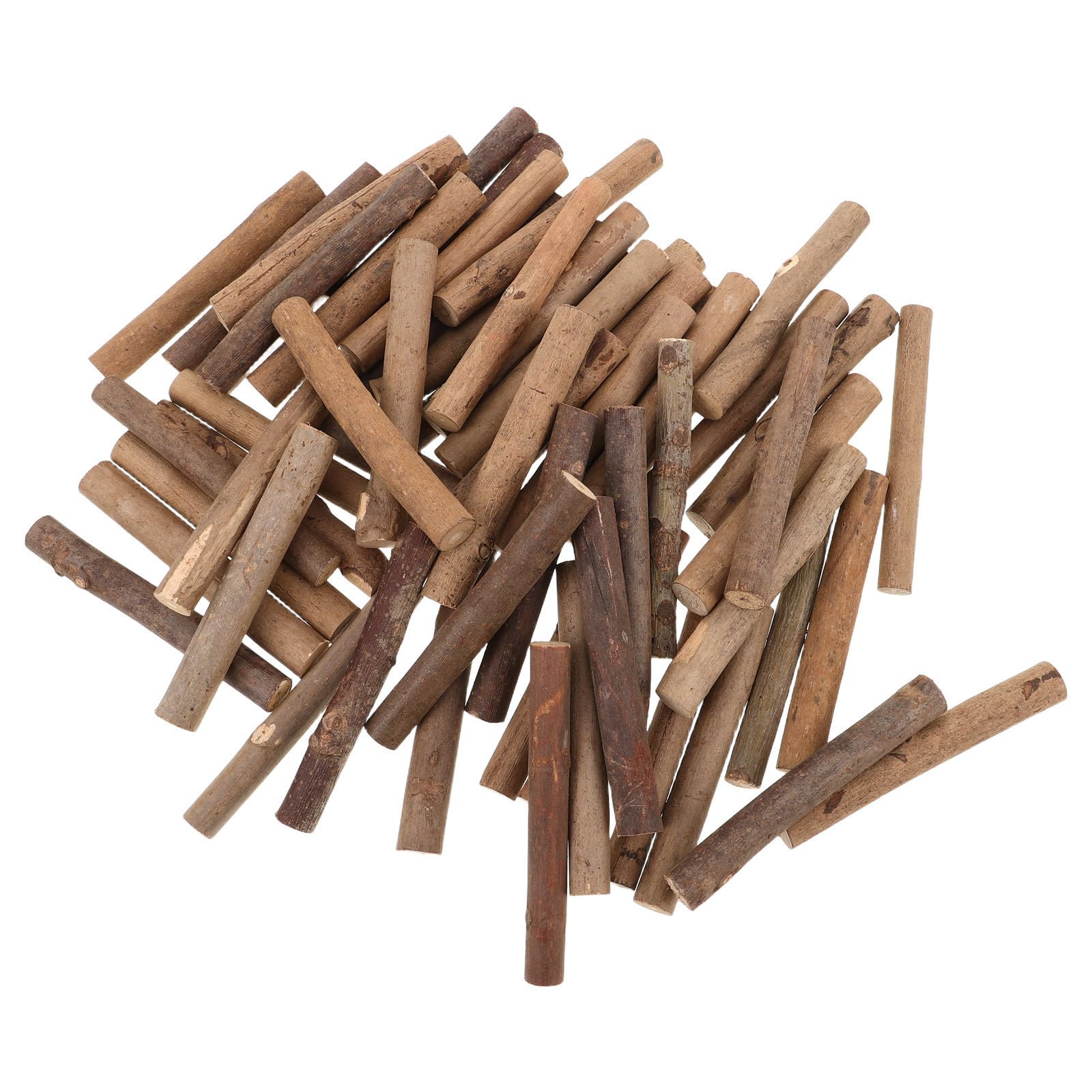 100 Stück Kleine Holzstäbchen zum Basteln aus Natürlichem Holz Vielseitig und Bruchfest für Schulprojekte und Landhaus Tischdekorationen im Rustikalen Stil