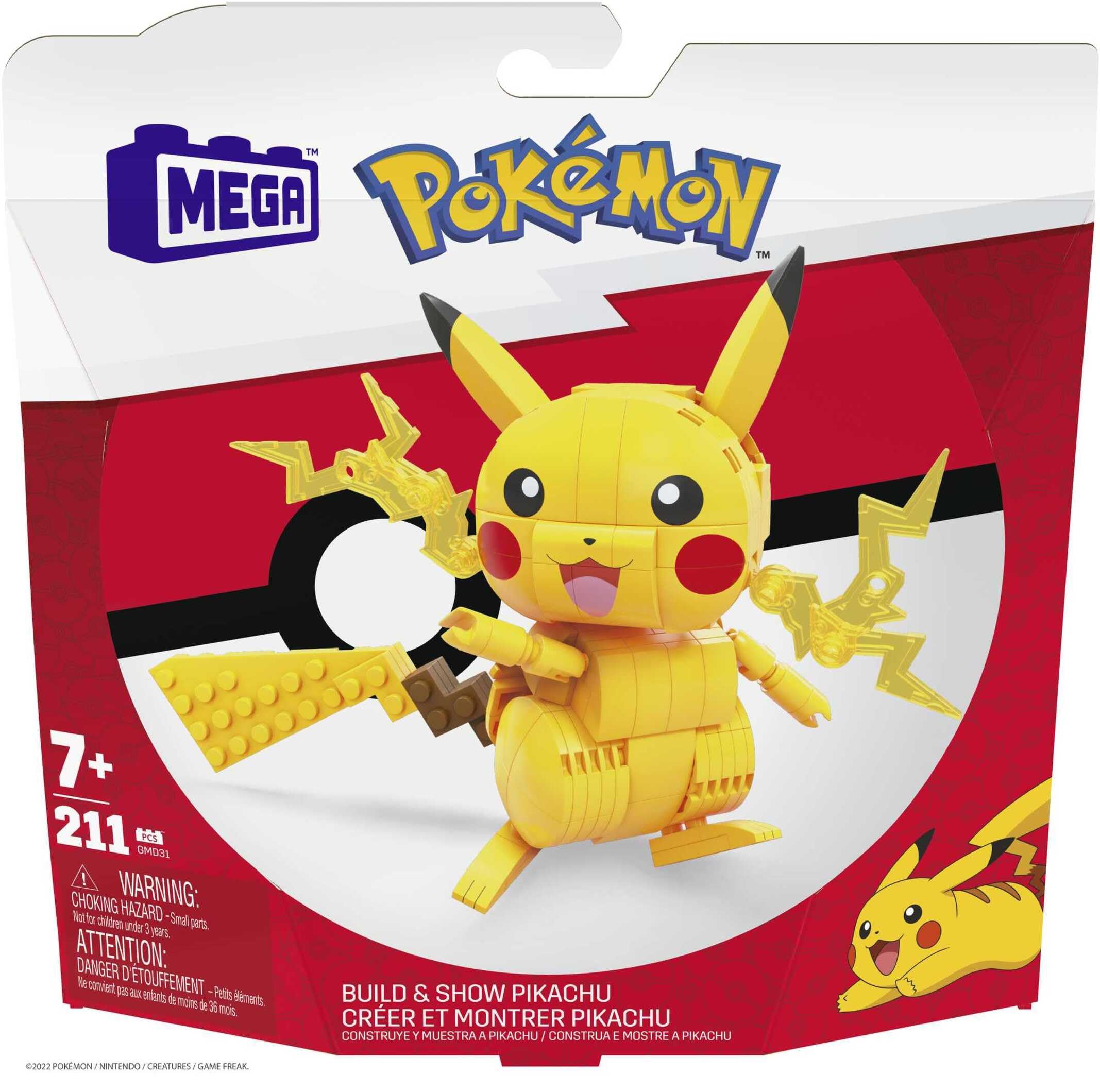 Mega Construx Pokemon Figuras Medianas Pikachu (Mattel GMD31)