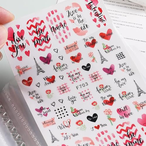 Miniatura 6 de 120 ranuras calcomanías de uñas libro de almacenamiento calcomanías de uñas vacías soporte de álbum colección de fotos calcomanías de agua