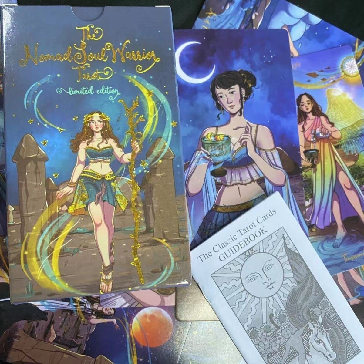 Amazon.co.jp: Atesswy Nomad Soul Warrior タロット 78枚の神秘的な