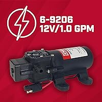 Vista 4 de Chapin International 6-9206 Bomba de diafragma estándar 12V 1.0 GPM, color negro