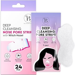 BLOOMORA Tiras de poros de nariz, removedor d...
