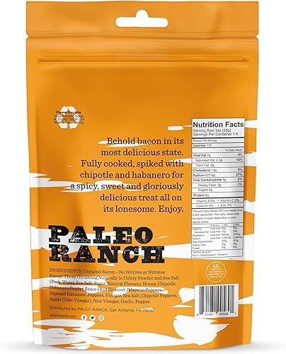 Miniatura 2 de Paleo Ranch Paquete variado de cecina de tocino, barbacoa dulce, chipotle habanero, miel sriracha, 3 CT