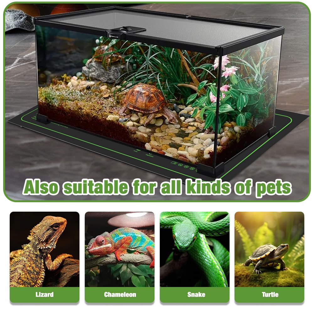 Mineup Alfombrilla Térmica para Plántulas, 20W Esterilla Calefactora para Plantas, 25x52 CM Manta Termica Plantas de Invernadero, Esterilla Calefactora para la Germinación de Semillas para Reptiles