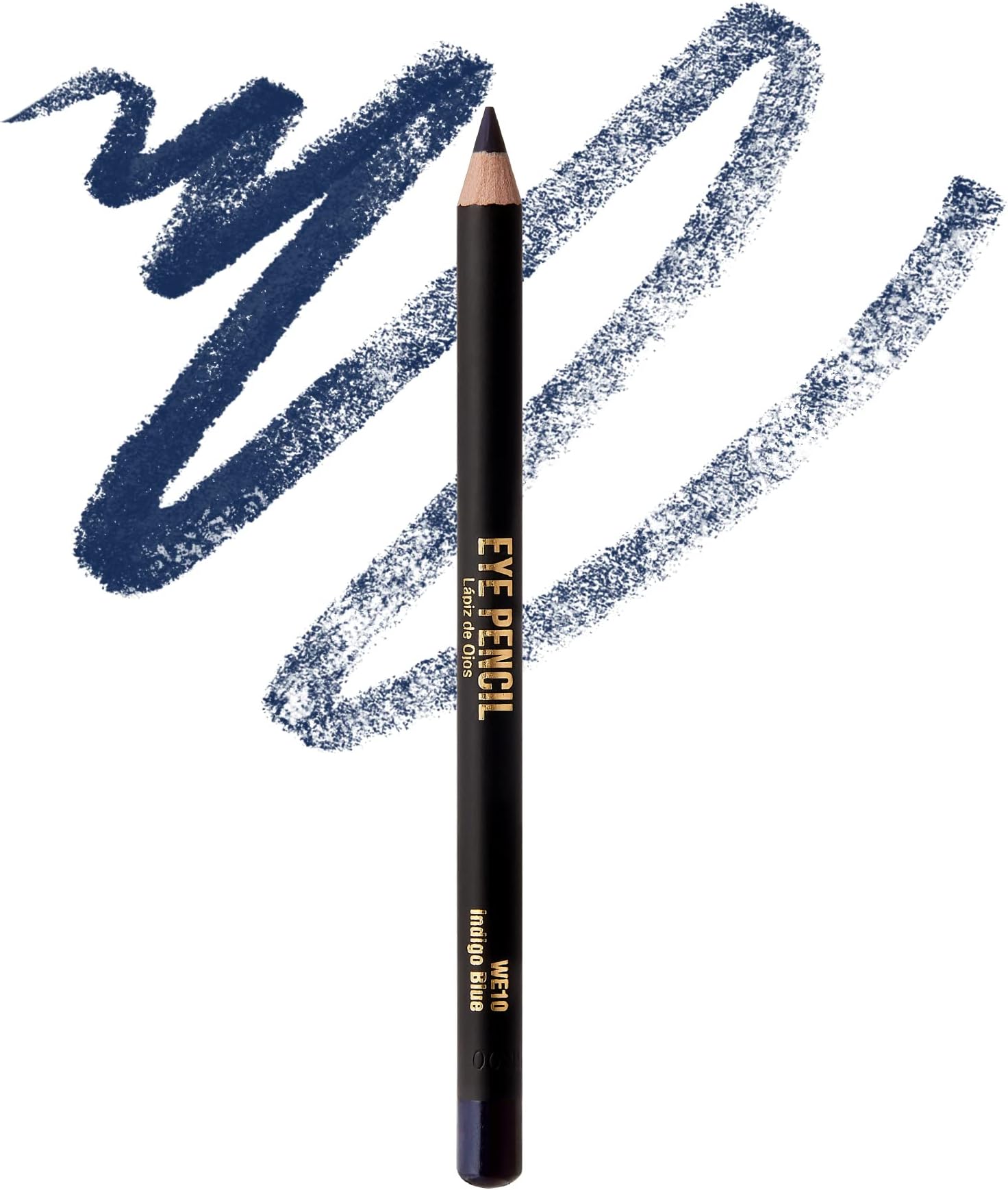 KISS NEW YORK Professional Slim Eye Pencil, Creamy Soft Eye Liner, Smooth Long-Lasting Rich Eyeline Color, Natural Eye Makeup, Water-Resistant (Indigo Blue)
