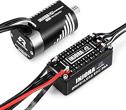 INJORA 4800Kv Roverin Waterproof FOC Power System ESC Brushless Sensor & Motor 180 Combo for TRX4M Ascent-18 Upgrade