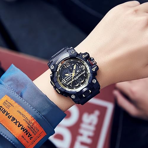 Miniatura 3 de Reloj militar deportivo para hombre, reloj táctico impermeable, reloj digital para exteriores, reloj con alarma de cara grande, cronómetro, reloj