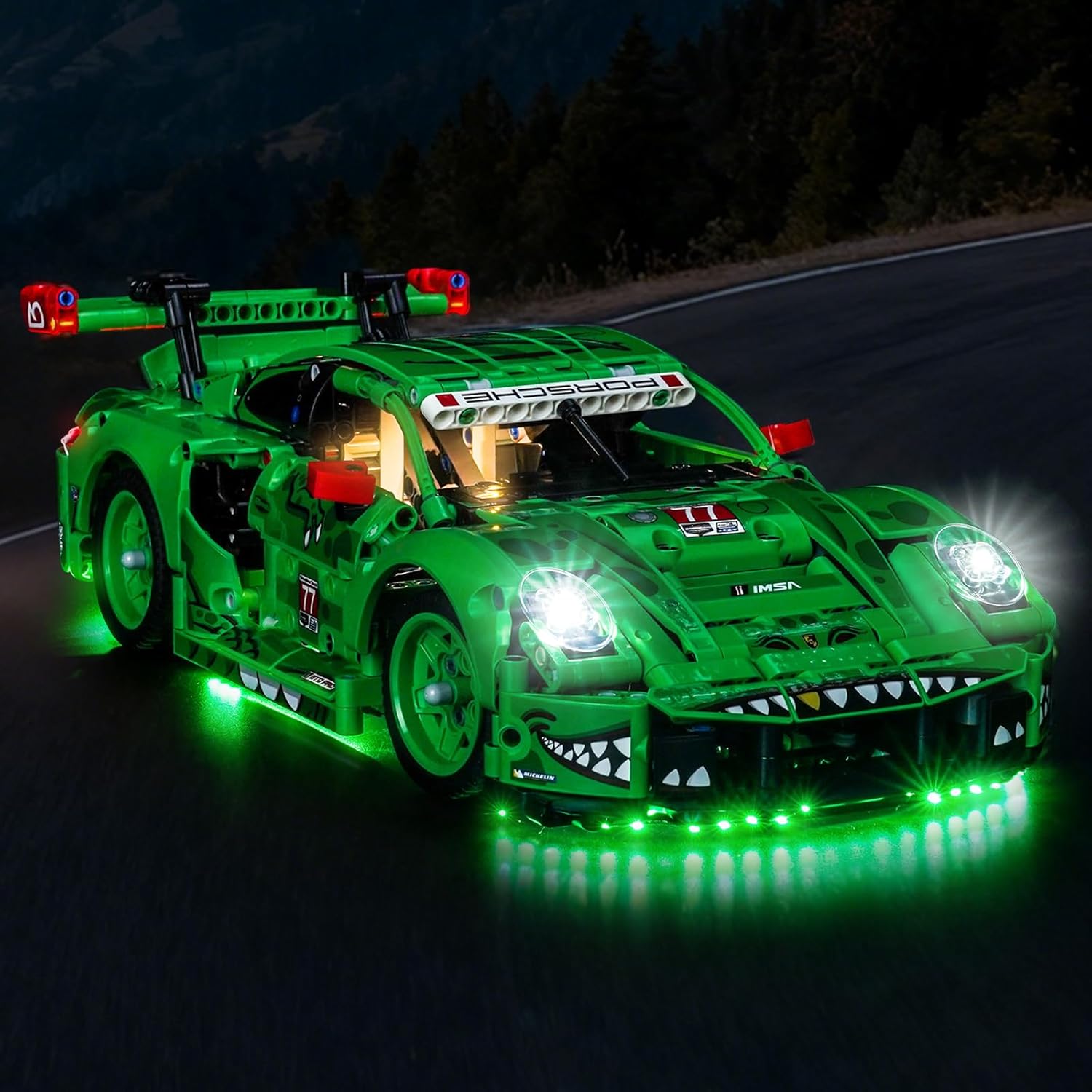 LED Lighting Compatible with Lego 42224 Porsche 911 GT3 R Rexy AO Racing Car - JUST Lights,Light Kit Compatible with Lego Technic 42224,NOT Included The Model