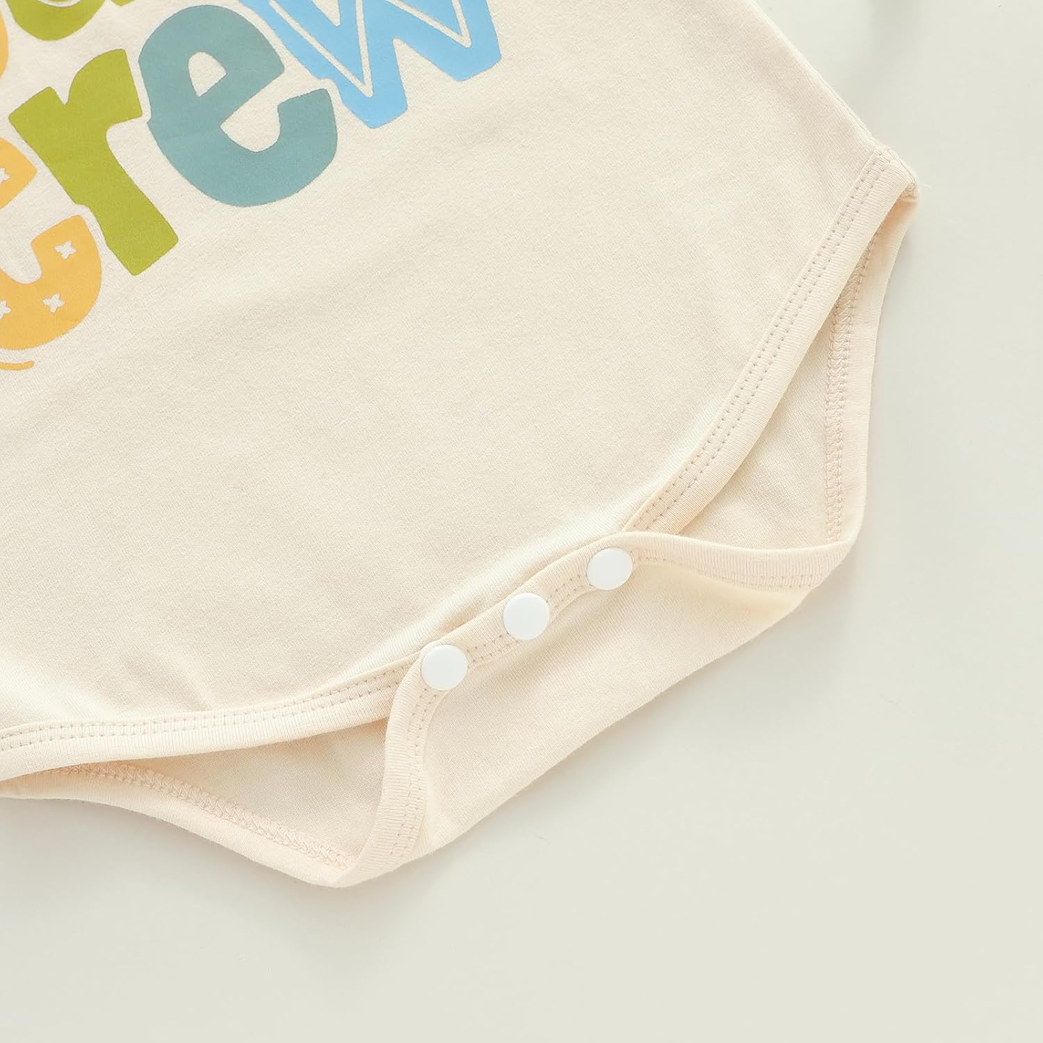 Cousin Crew Clothes Baby Girl Boy Summer Tshirt Romper Short Sleeve Crew Neck Colorful Letter Print Onesie - Image 7