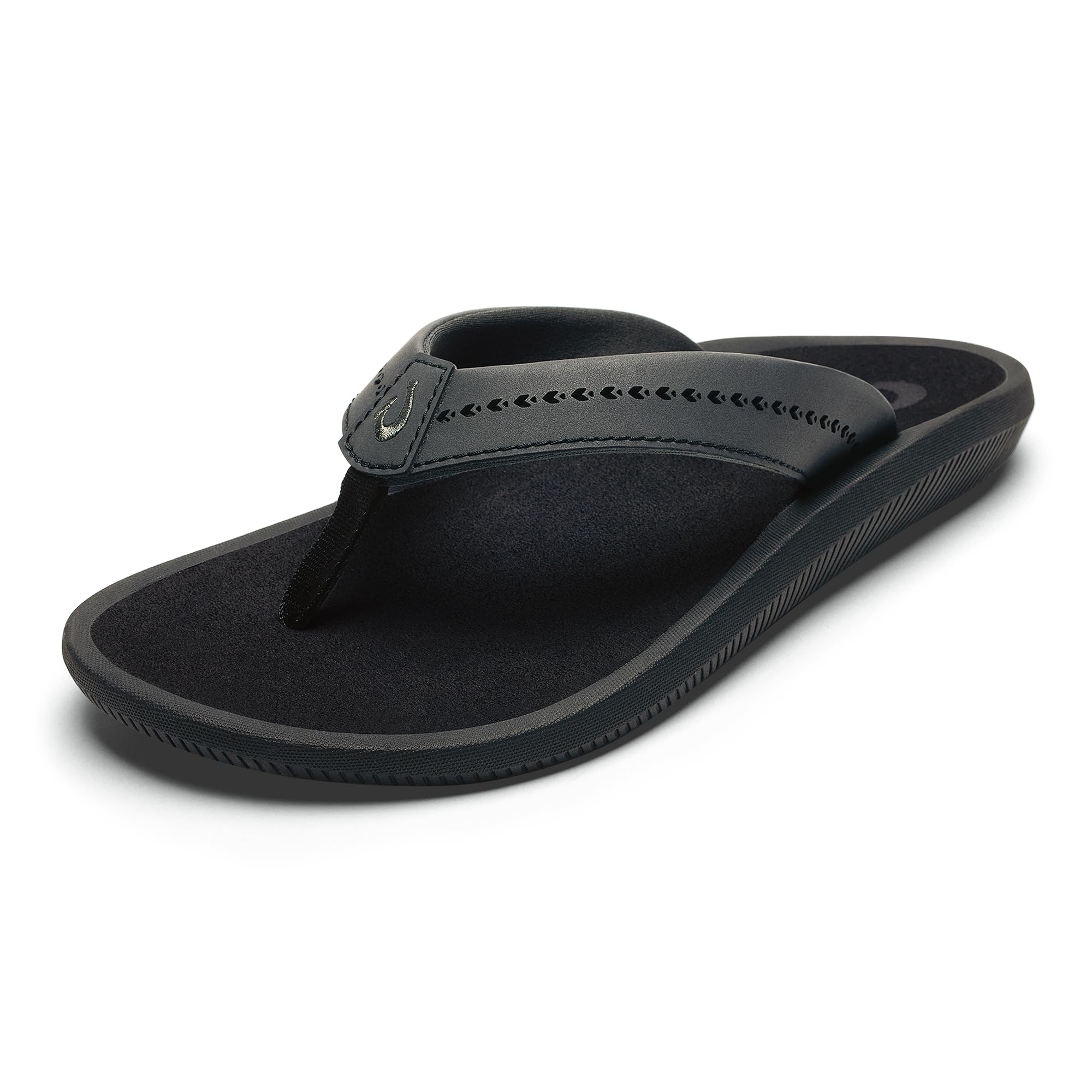olukai Ulele Women's Beach Sandals, Water-Resistant Flip-Flops, Arch Support & Comfort Fit, Lightweight With Enhanced Grip & Traction, Black/Black, 10-picture-33