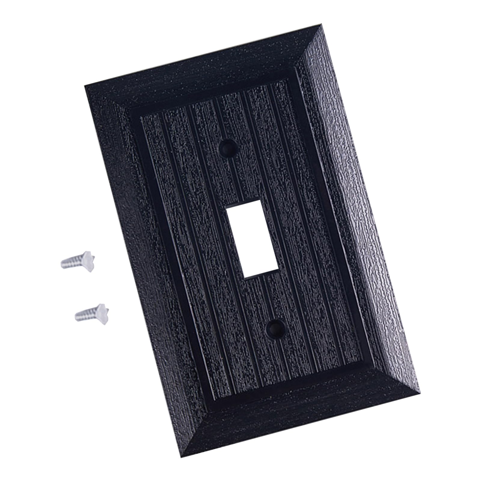 Ywluuoo Black 3 Electrical Outlet Covers Plates Switches Plates Receptacle Faceplate Electric Socket Plug Faceplates