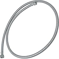 Vista 4 de HFS (R) Manguera trenzada de acero inoxidable SAE hembra de 1/4 de pulgada de longitud, con revestimiento de PTFE, 300 PSI, para transportar líquido