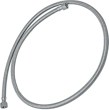HFSR 3/8" Female SAE Stainless Steel Braided Hose 48" Length, w/PTFE Liner, 2000PSI 48 inch