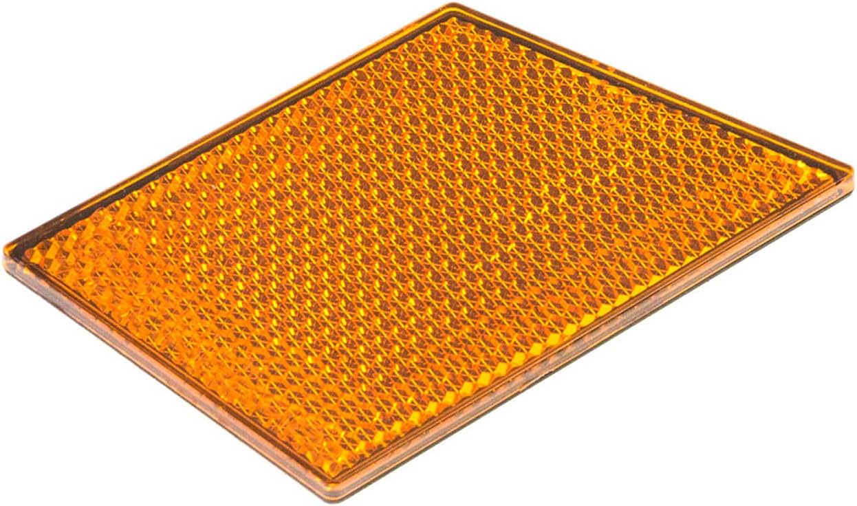 Polaris GEM Rhombus Reflector, Left, Amber, Genuine OEM Part 5451345, Qty 1