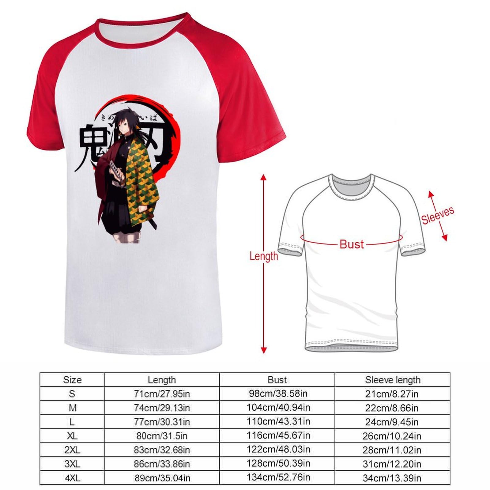 Amazon.co.jp: Tシャツ 鬼滅の刃 水柱 冨岡義勇 メンズ 半袖 夏服 T