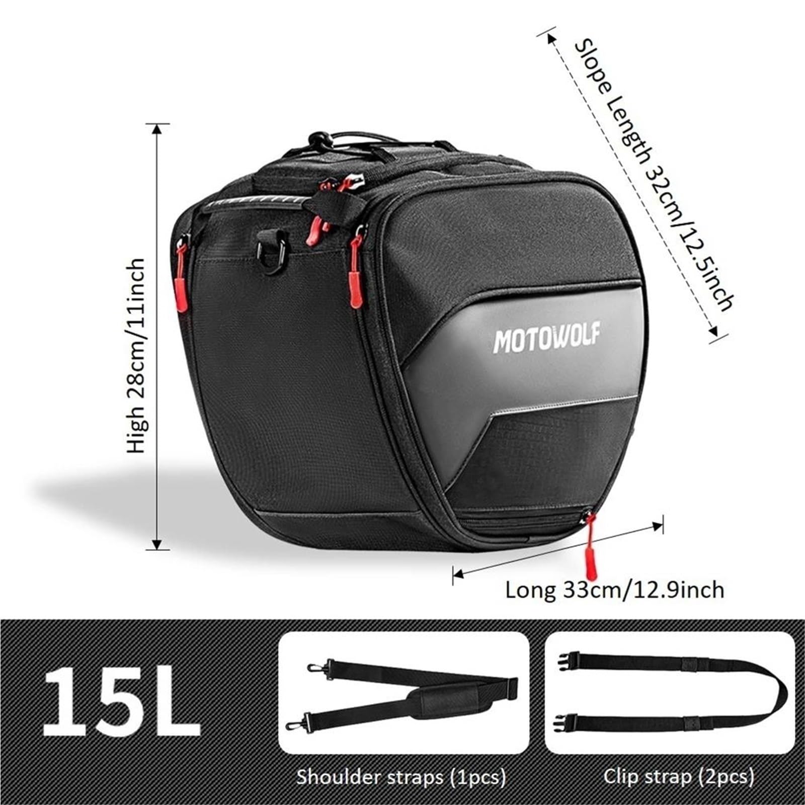 Bolsa Túnel para Motocicleta Tanque Combustible Carcasa Dura Reposapiés Alforja para Yamaha Xmax 125 250 300 400 NMAX 155 160