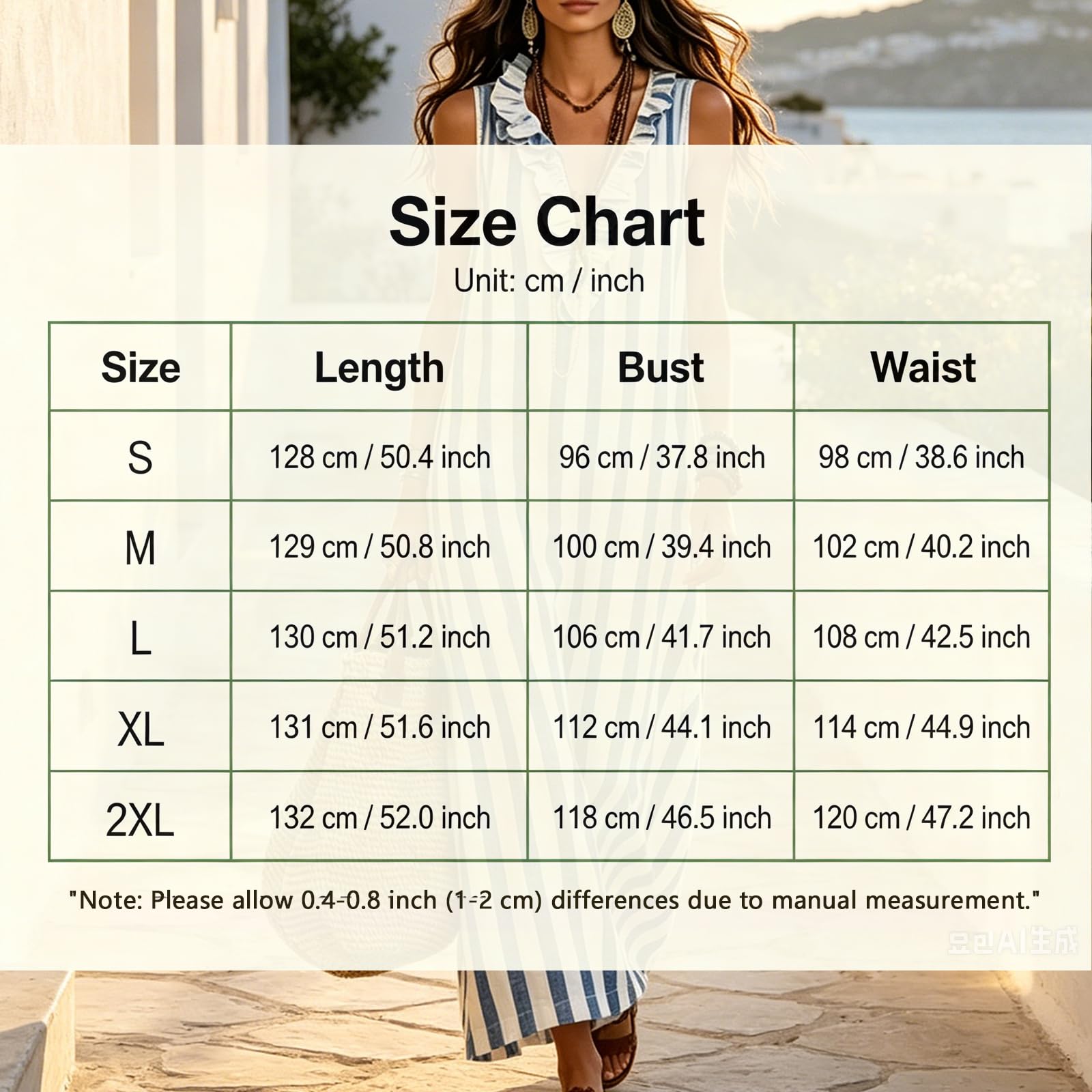Vestido Largo Sin Mangas Mujer Vestidos De Rayas para Mujer Vestido De Verano con Bolsillos Cuello En V Volantes Vestido Boho Mujer,Púrpura,L