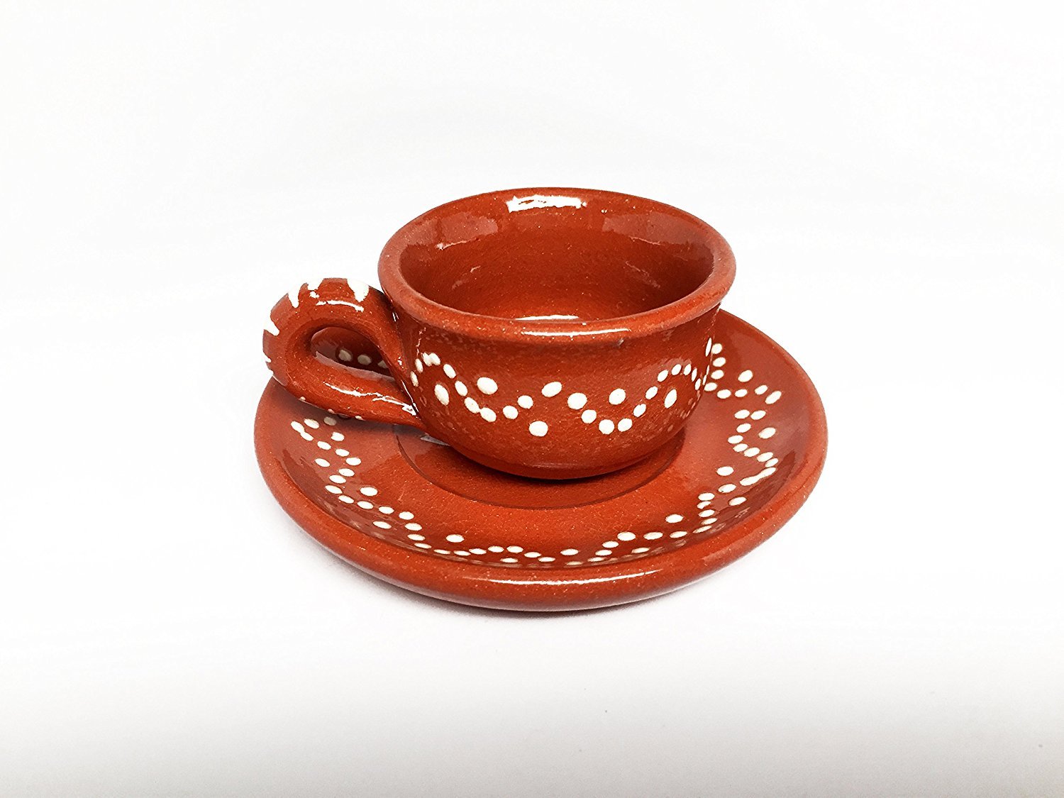 Portuguese Clay Tea Cup with Plate #0