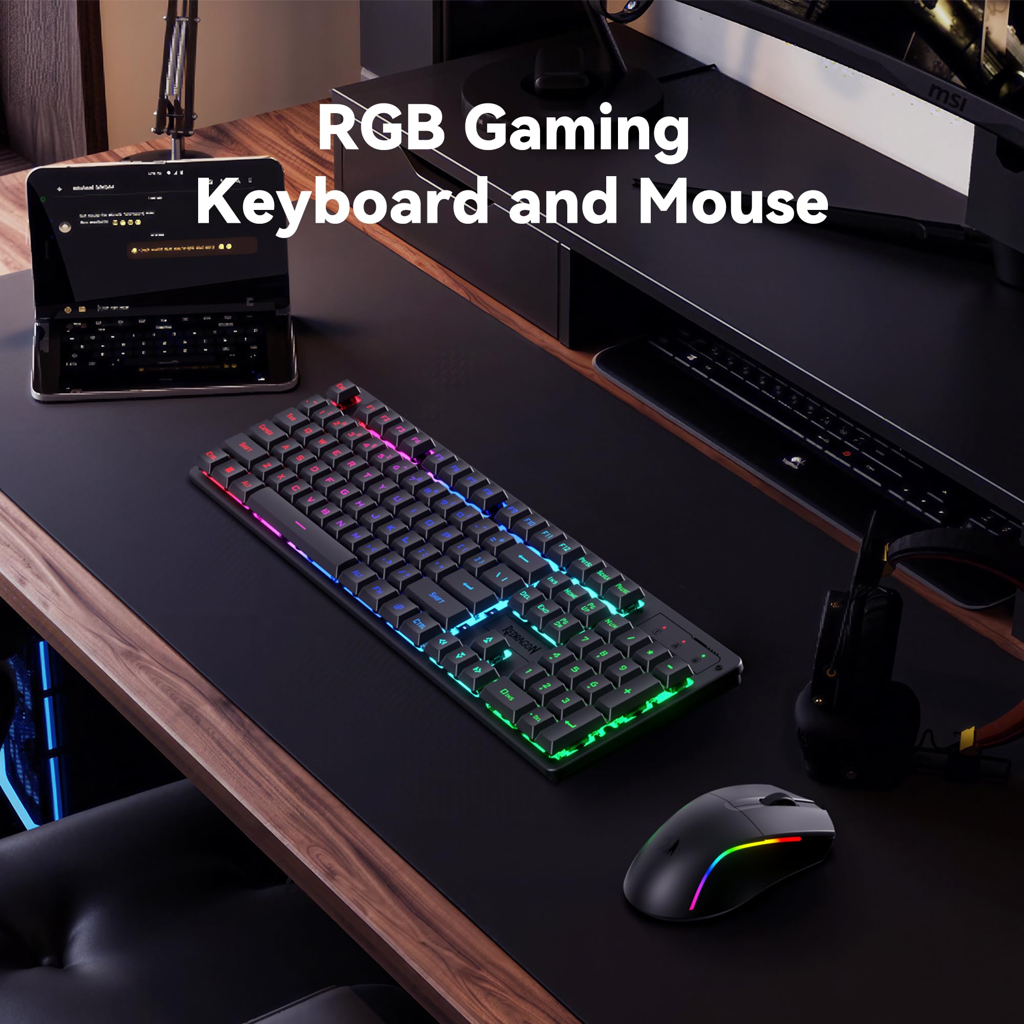 Redragon Tastiera e mouse da gioco -S107KS