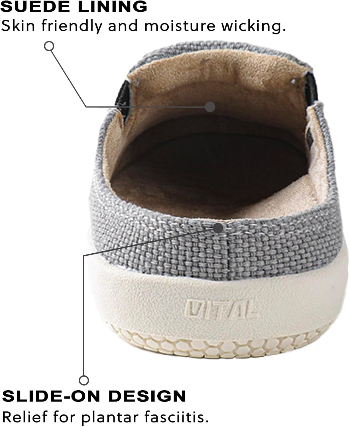 LazyStep Men's Slippers with Arch Support Trevor Orthopedic House Shoes - Image 4