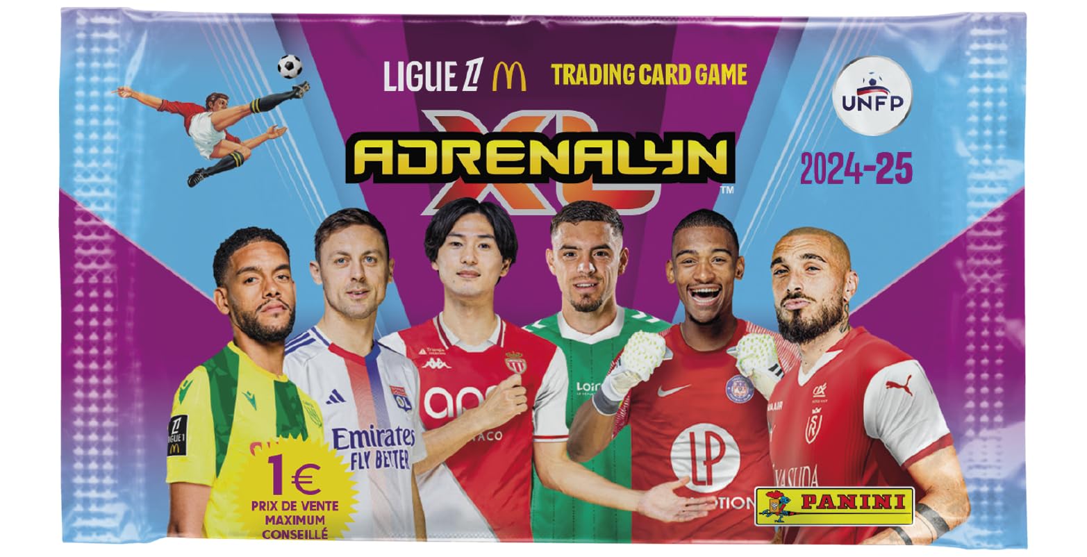 Boîte de 50 pochettes - PANINI - Adrenalyn XL Ligue 1 McDonald's 2024-2025 - 300 cartes