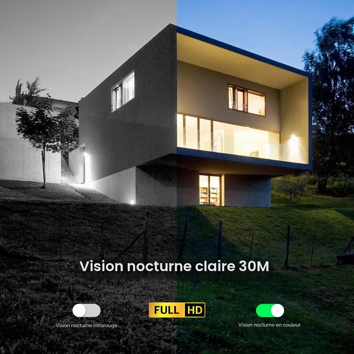 Ctronics 3G/4G LTE Caméra de Surveillance Extérieure avec Carte Sim, 360° PTZ IP Caméra 4G Détection Humaine Suivi Auto Vision Nocturne Couleur 30M Audio Bidirectionnel IP66 | 360° PTZ IP Caméra 4G, Détection Humaine Suivi Auto, Vision Nocturne Couleur 30