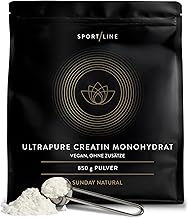 SUNDAY NATURAL Creatine Monohydrate Powder - 850 g (250 Servings) Ultrapure Creatine Monohydrate - Micro-Fine Creatine Monohydrate for Optimal Absorption - Creatine Powder Only, No Unnecessary