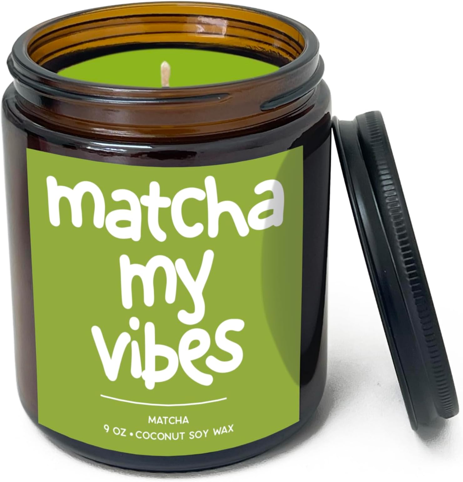 Simply Soson Matcha Scented Candle 9oz, Matcha Aroma, Scented Jar Candle
