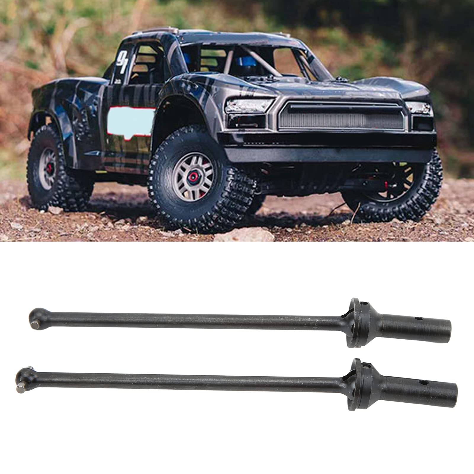 DYTWXG Albero di Trasmissione CVD, Albero di Trasmissione Anteriore in Acciaio Robusto e Potente a Montaggio Stretto per Auto Fuoristrada 1/7 RC