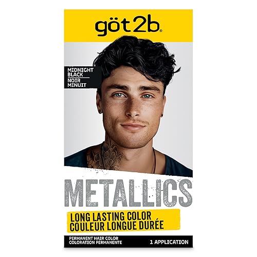 Miniatura 13 de Got2b Metallics - Tinte permanente para el cabello, color plateado metálico M71 M71 plateado metálico,Plateado (Dusty Silver),Negro (Midnight