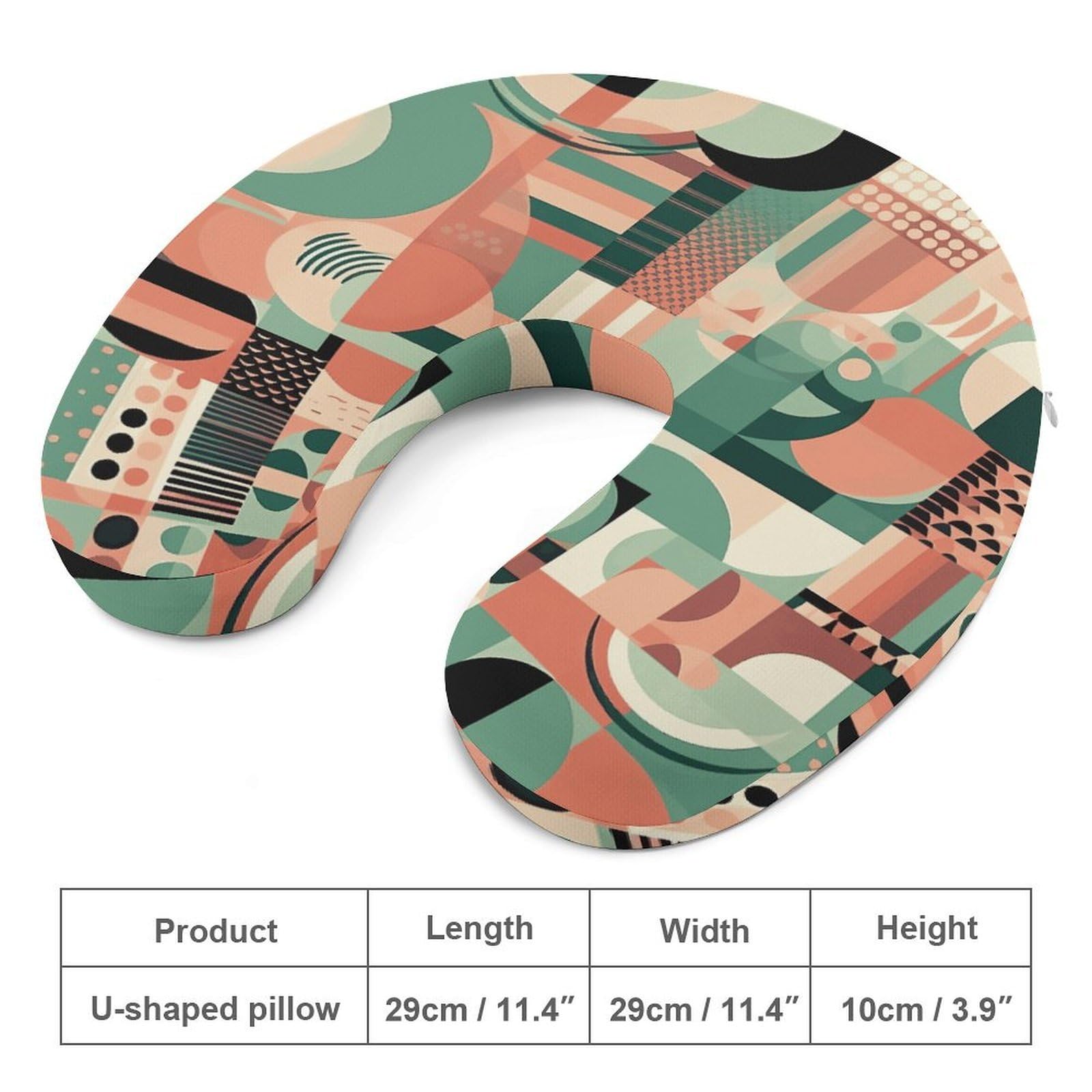 Almohada en forma de U de diseño simple, núcleo de almohada de espuma viscoelástica, cojín, proporciona apoyo para el cuello, almohada de viaje, adecuada para aviones, coches, hogares y