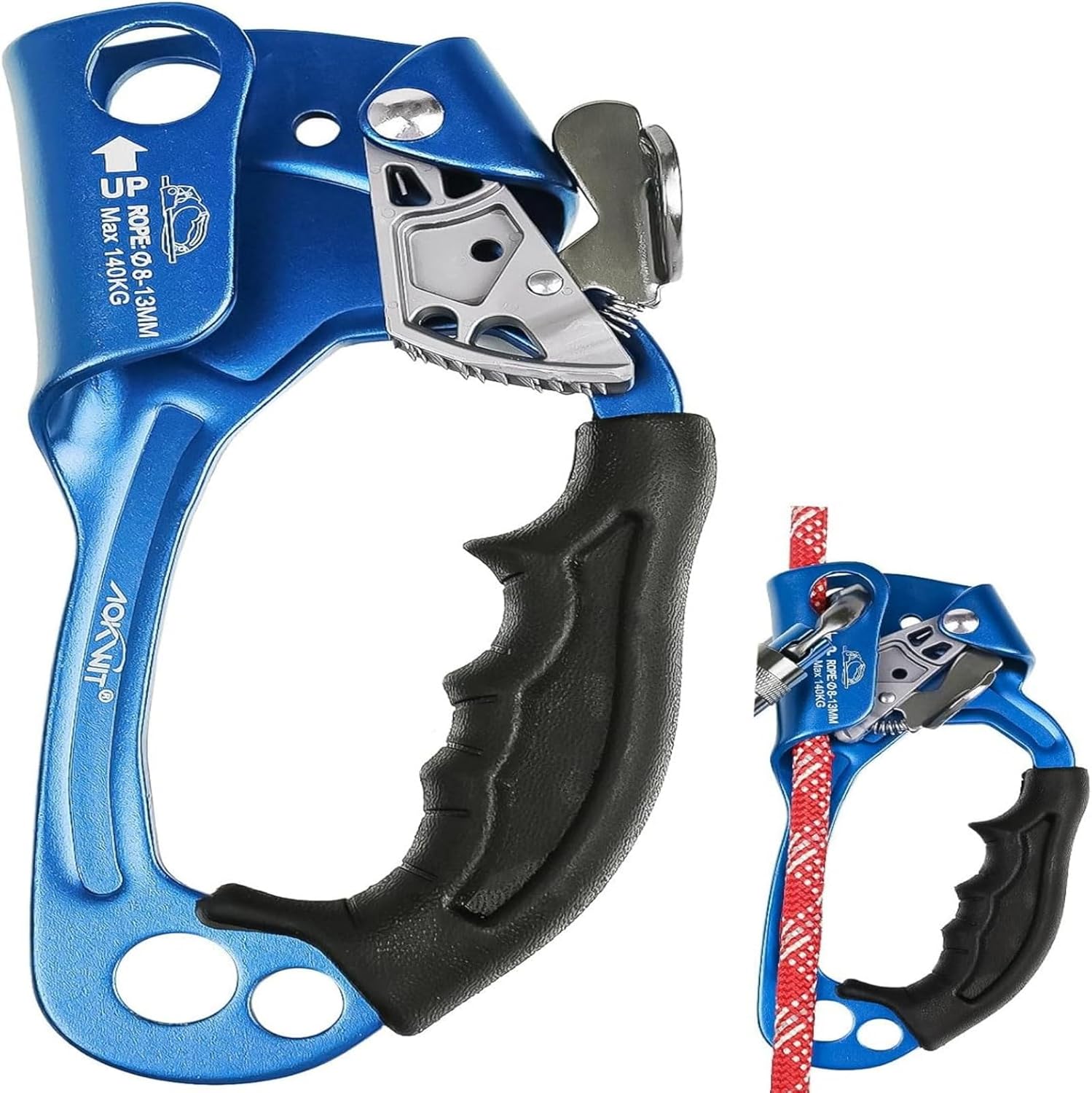 Hand Ascender Rock Tree Rope Clamp Aerial Work Equipment, ascenders, Rope Climbers, Mountaineering and Rock Climbing Equipment