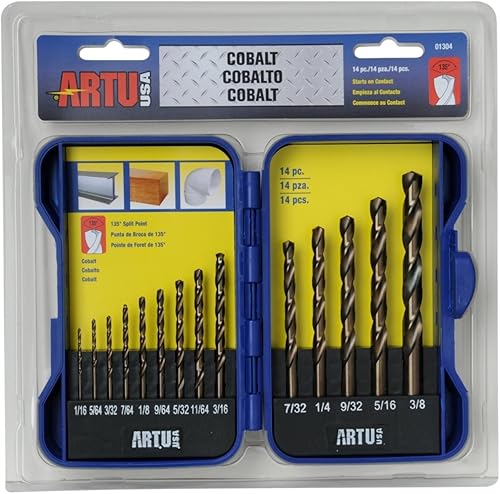 Artu - Juego de brocas de cobalto (14 unidades)