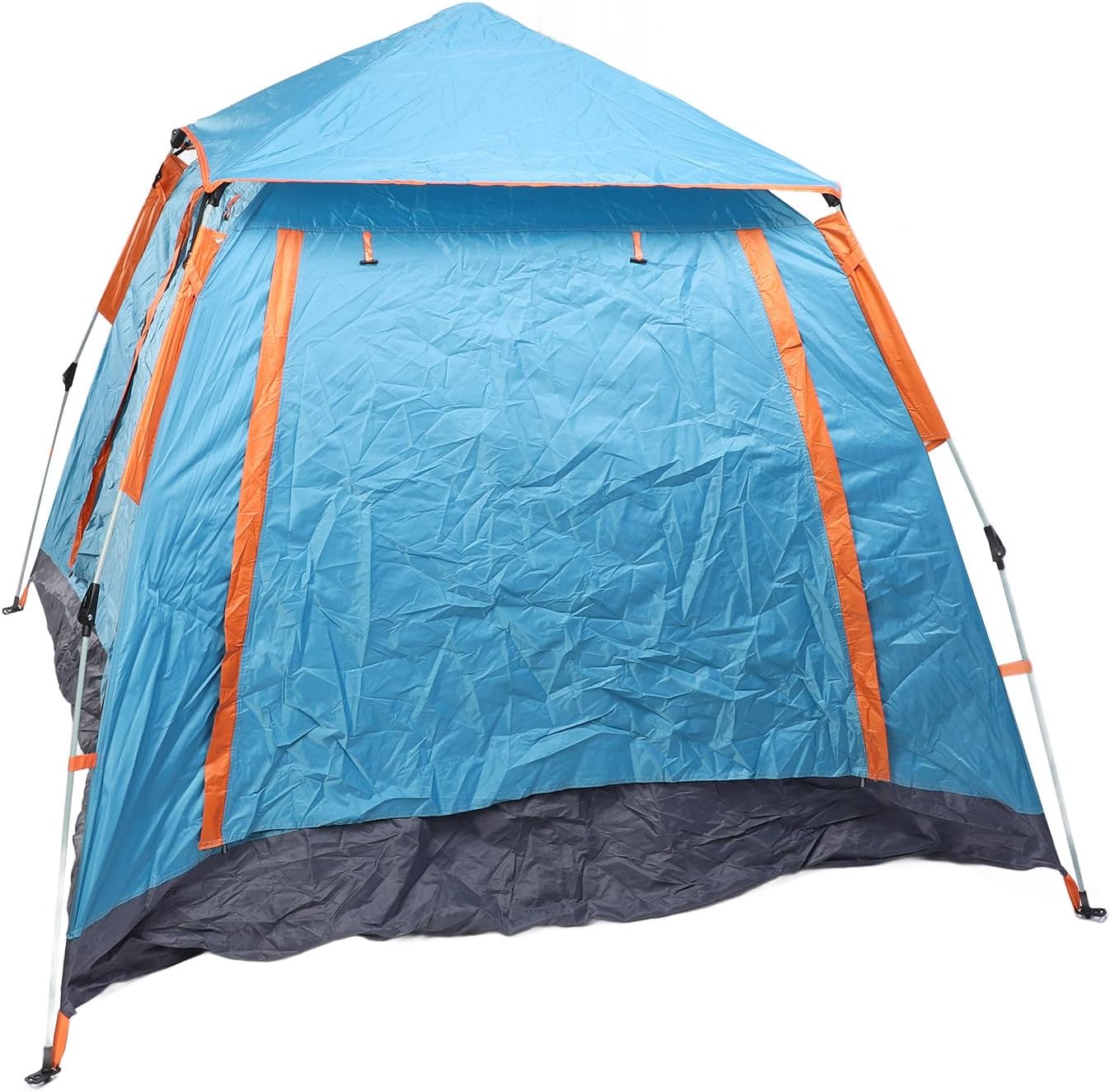 Generic Pop Up Tent, Large Space Lightweight Foldable Portable Camping Tent with Canopy 2 Doors 2 Windows, for Outdoor Camping Beach Wild