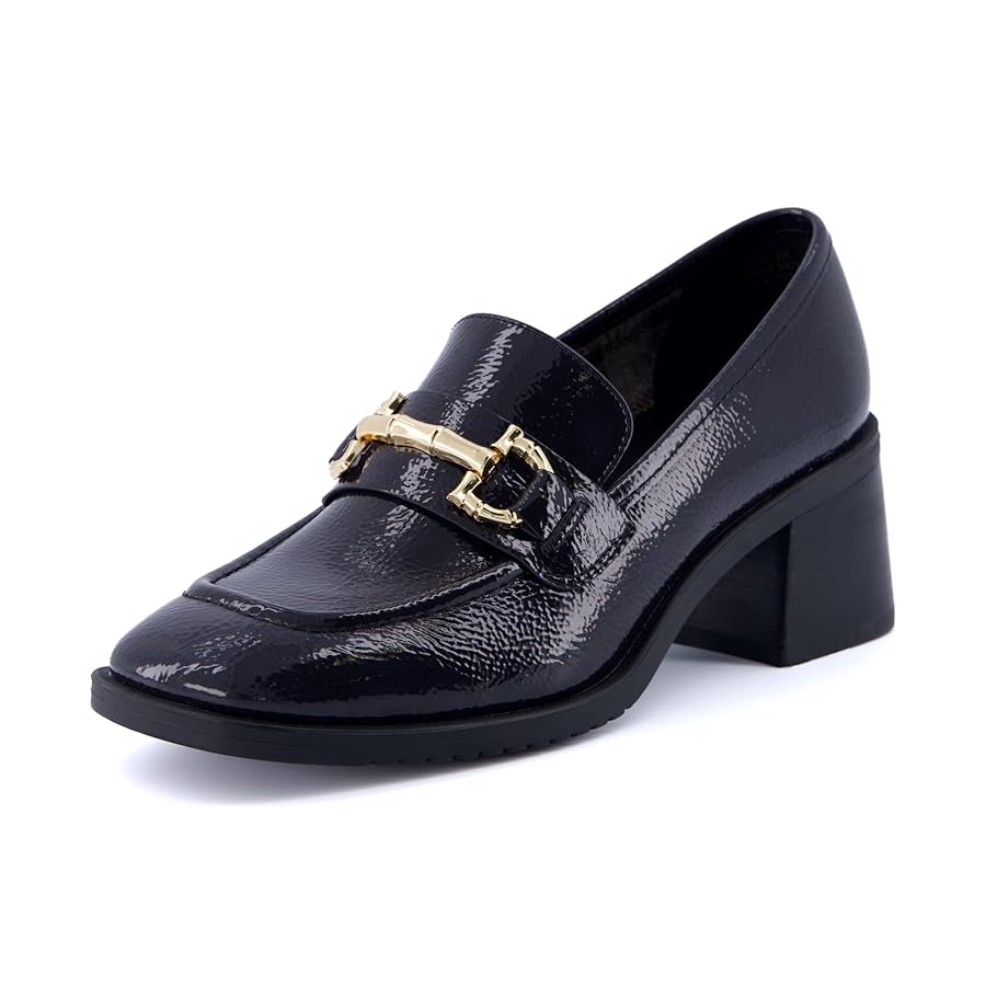 Amazon.com | CUSHIONAIRE Women's Royal Block Heel Loafer + Amazon.com | CUSHIONAIRE Women's Royal Block Heel Loafer +