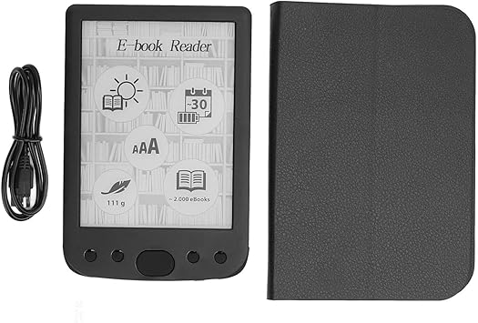 8GB قارئ الكتاب الاليكتروني، 6 in قارئ الكتاب الكهربائية مع شاشة تعمل باللمس شاشة الحبر، قارئ الكتاب الكهربائية المحمولة للأطفال الكبار كبار السن