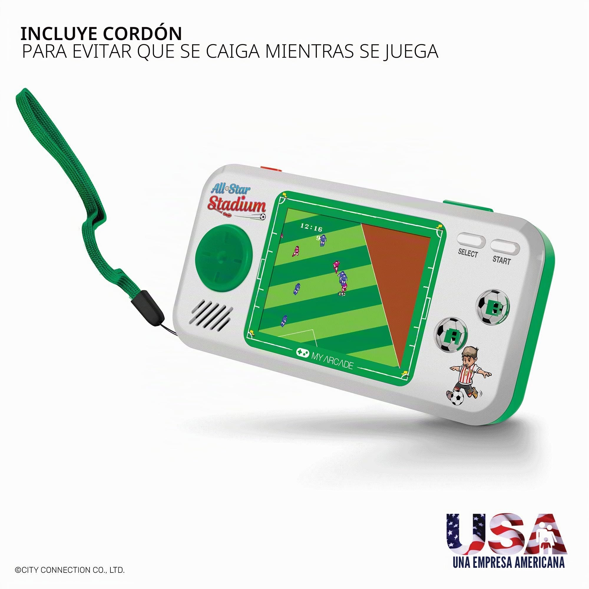 MY ARCADE Pocket Player All-Star Stadium Consola de Juegos Portátil, 7 Juegos en 1