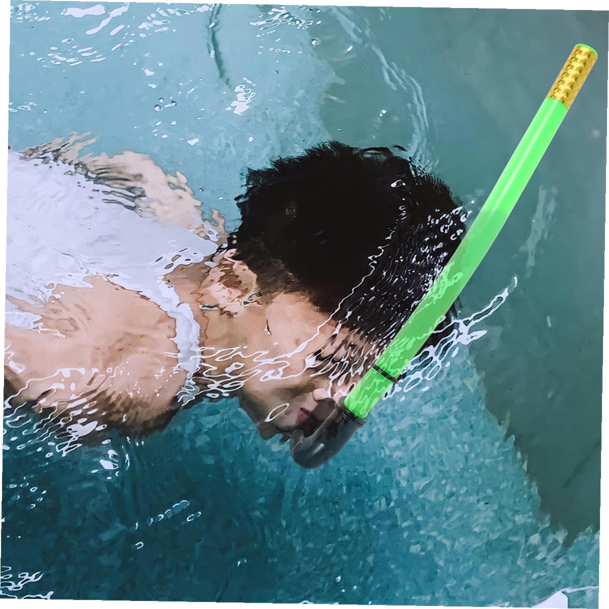 Cabilock Gafas de Buceo Máscara de Snorkel y Aletas Cortas para Nadar Equipo de Snorkel Portátil para Uso Playa y Piscina