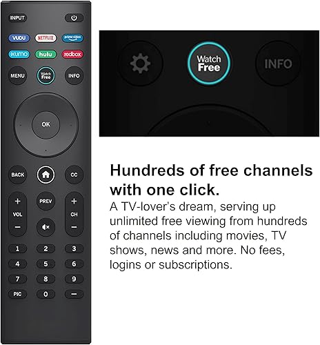 Miniatura 3 de Control remoto universal para televisores Vizio, XRT140 Smart TV Remote Compatible con VIZIO todos los televisores inteligentes LED LCD HD 4K UHD HDR