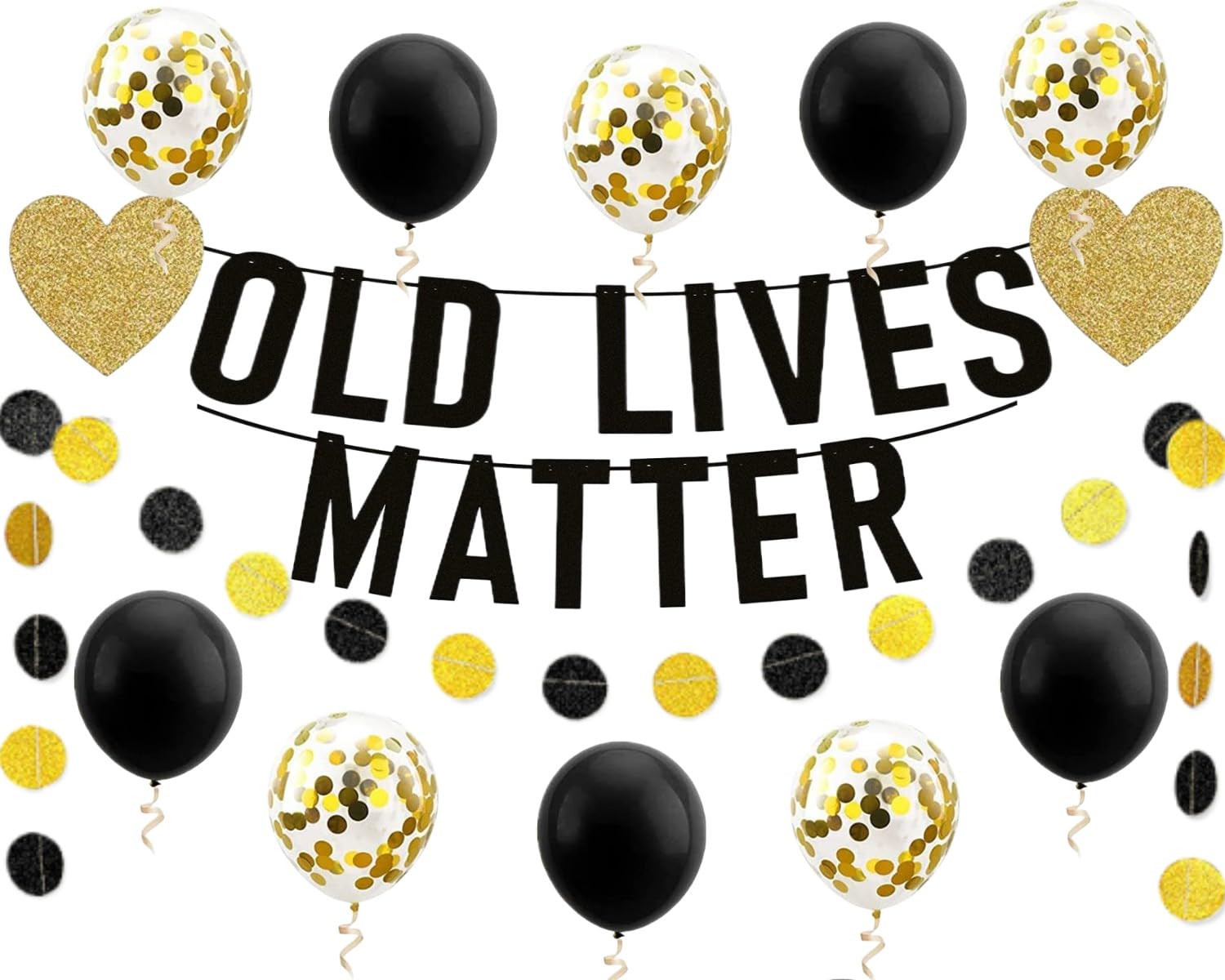 Funny Birthday Banner Glitter Birthday Retirement Party Decoration Supplies Banner Hanging Garland Kit 10 Balloons Bunting 30th 40th 50h 60th 70th